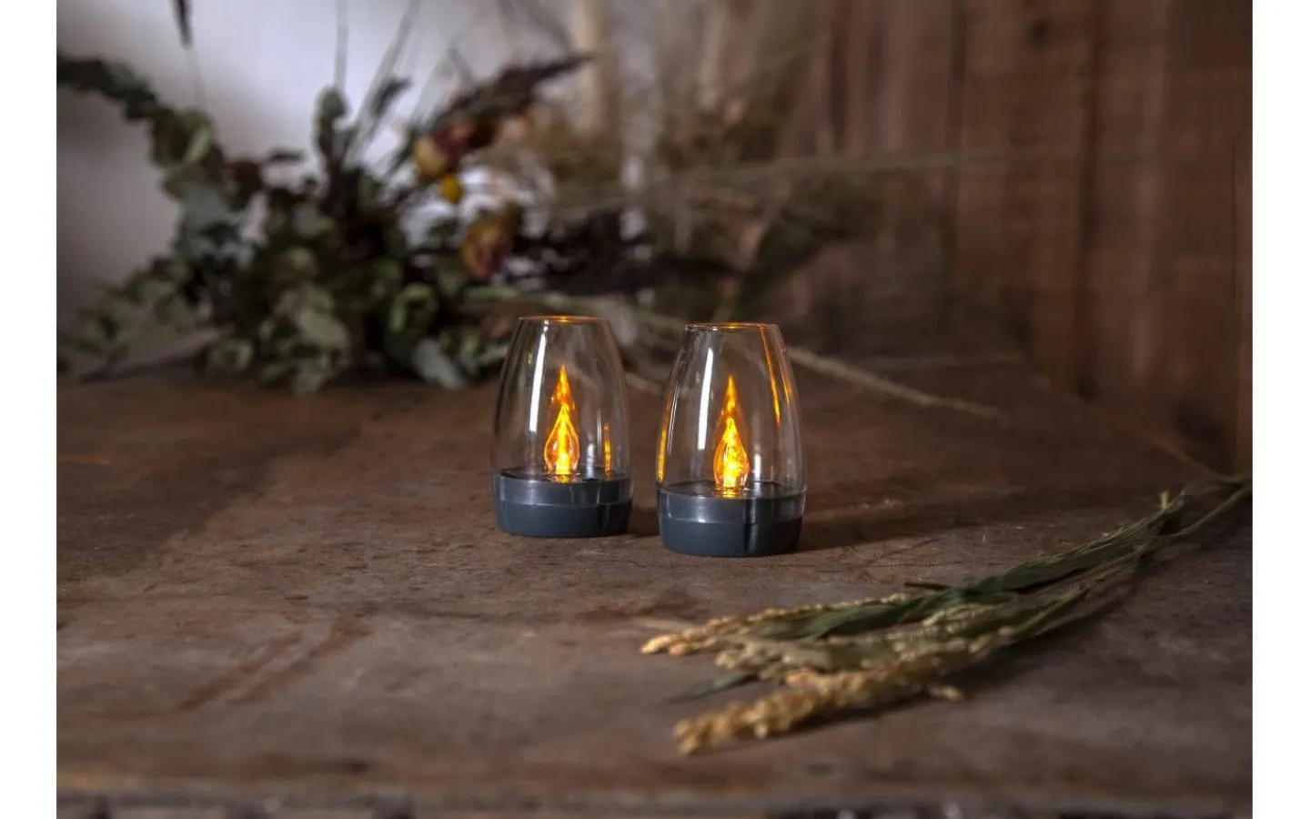 Solcellslampor Dekoration|Visa Alla Solcellslampor<Star Trading Tropea Solcellsdriven Ljuslykta 2-pack Grafit