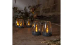 Solcellslampor Dekoration|Visa Alla Solcellslampor<Star Trading Tropea Solcellsdriven Ljuslykta 2-pack Grafit