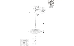 Globen Lighting Tropez Taklampa 60cm E27 Svart* Sovrum|Stora Taklampor Ø50-69 Cm