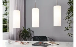 Eglo Troy 3 Taklampa 72cm Nickel/Vit* Avlånga Taklampor