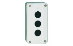 Tryckknappslåda, Svart/ljusgrå, 3-håls, KB2