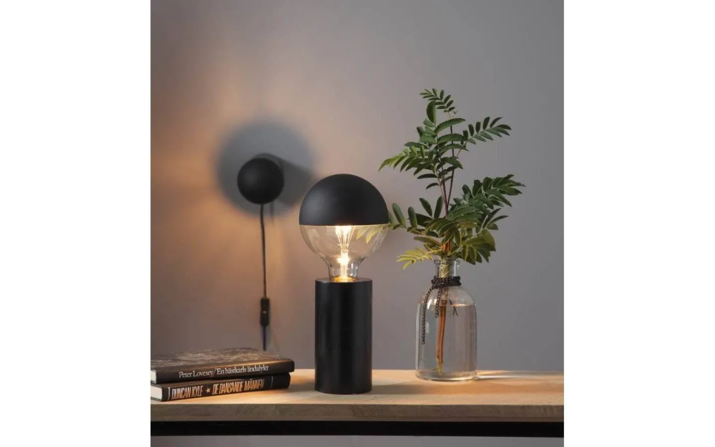 Star Trading Tub Bordslampa E27 15cm Svart* Bordslampor