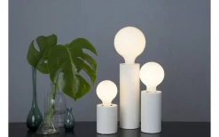 Star Trading Tub Bordslampa E27 10cm Vit* Vardagsrum|Bordslampor