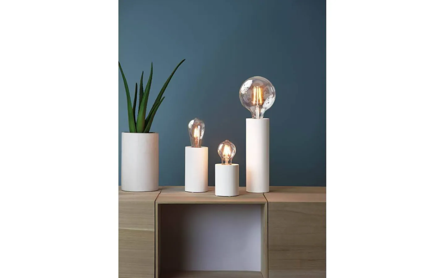 Star Trading Tub Bordslampa E27 10cm Vit* Vardagsrum|Bordslampor