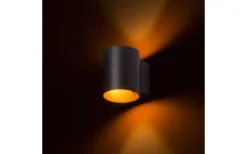 Hall & Trappa|Lampetter<Rendl Tuba W Vägglampa Mattsvart/Guld G9