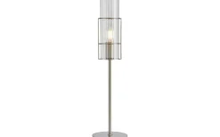 Vardagsrum|Bordslampor<Markslojd Tubo Bordslampa 50cm Satin Nickel/Klar