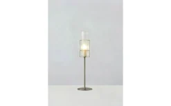 Vardagsrum|Bordslampor<Markslojd Tubo Bordslampa 50cm Satin Nickel/Klar