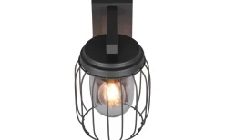 Trio Lighting Tuela Vägglampa E27 antracit rörelsesensor IP44* Vägglyktor|Vägglampor Utomhus