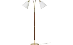 Tullgarn Golvfot 148cm 2L Mässing/Valnöt