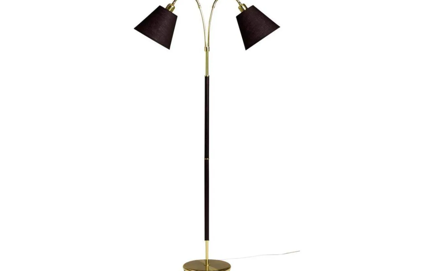 ArmaturHantverk Tullgarn Golvfot 148cm 2L Mässing/Svart* Klassiska Golvlampor|Golvfötter