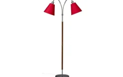 ArmaturHantverk Tullgarn Golvfot 148cm 2L Råjärn/Valnöt* Klassiska Golvlampor|Golvfötter