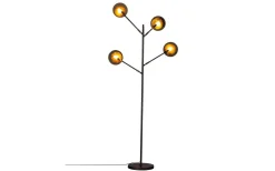 Golvlampor<By Rydens Turno Golvlampa 176cm Svart/Guld