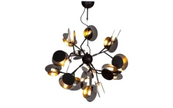 Stora Taklampor Ø70-150 Cm<By Rydens Turno Taklampa 80cm Svart/Guld