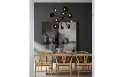 Stora Taklampor Ø70-150 Cm<By Rydens Turno Taklampa 80cm Svart/Guld