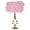 Tutto Bordslampa Fjädrar 54cm Rosa