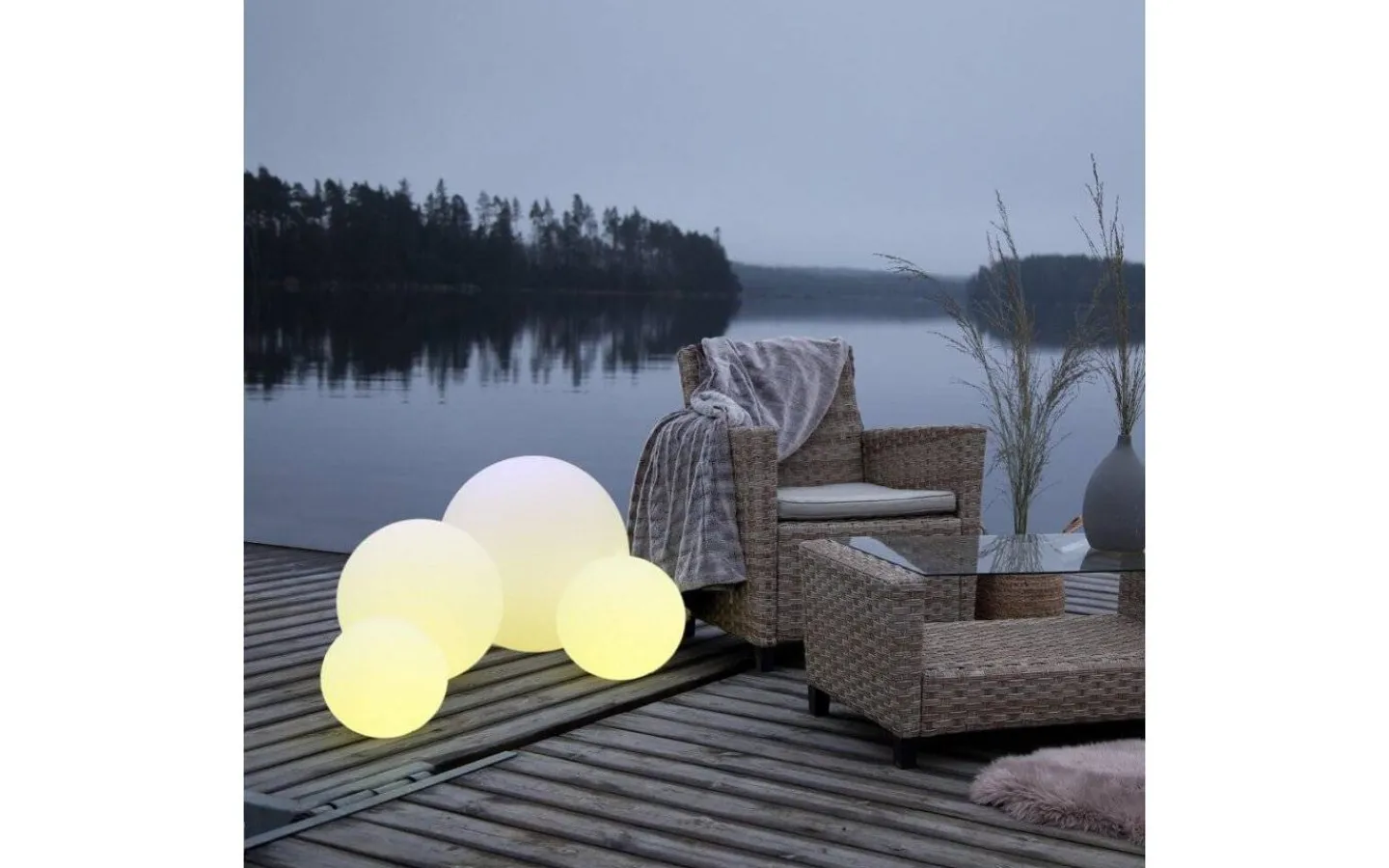 Star Trading Twilight Trädgårdsklot RGB 50cm IP44* Utomhusdekorationer|Golvlampor Utomhus