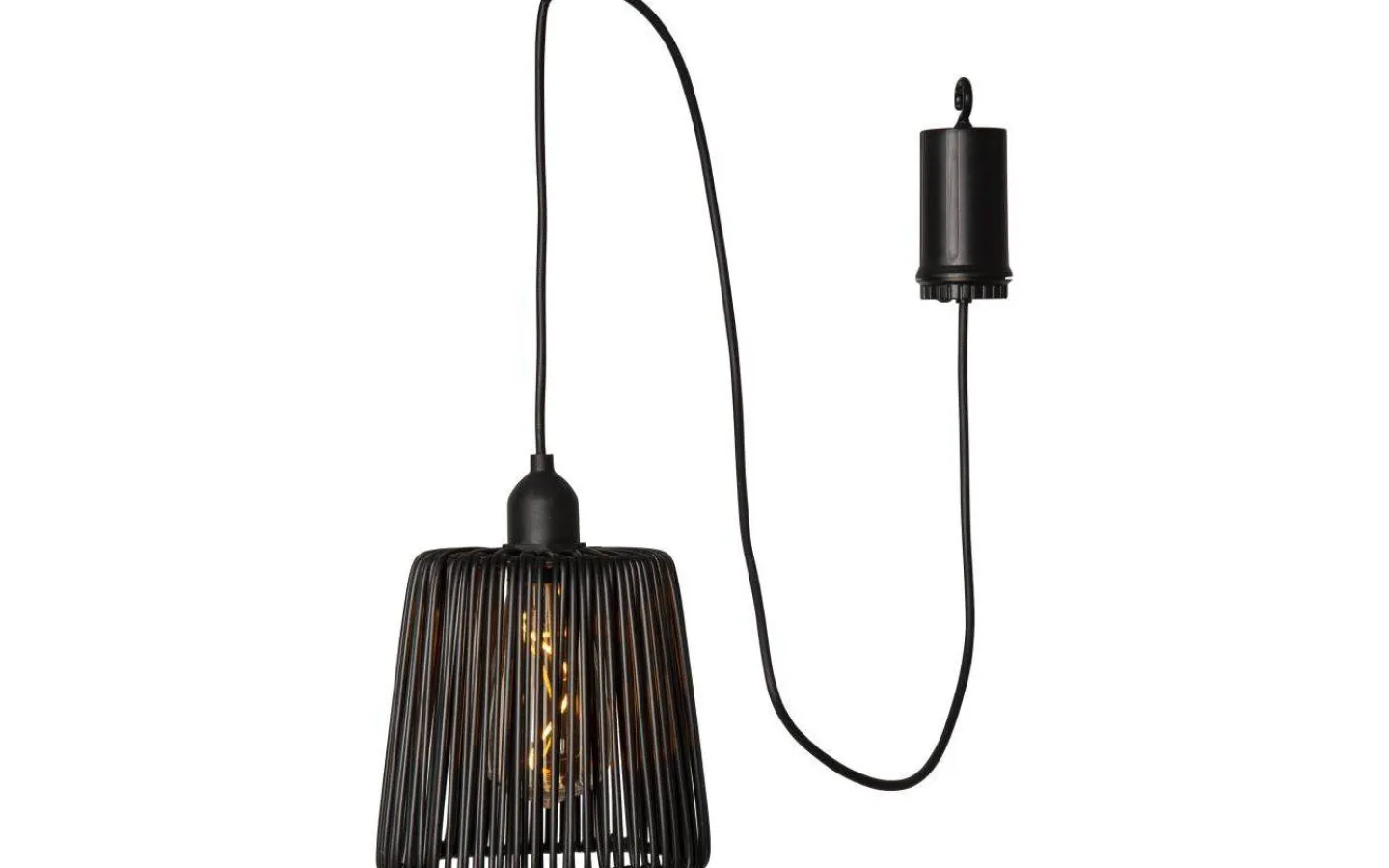 Star Trading Twine Batteridriven Lampa 15cm Svart IP44* Utomhusdekorationer|Taklampor Utomhus