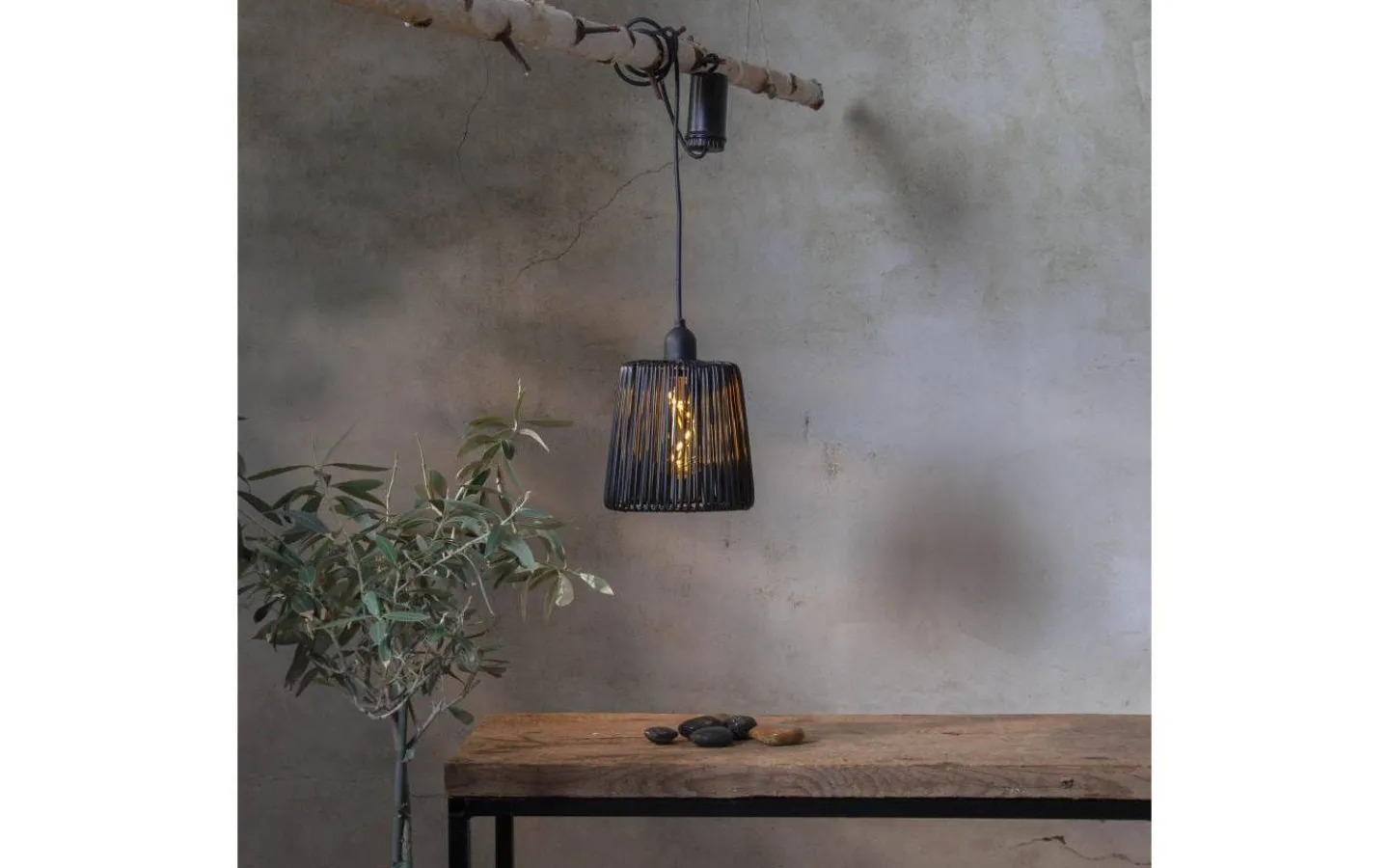 Star Trading Twine Batteridriven Lampa 15cm Svart IP44* Utomhusdekorationer|Taklampor Utomhus