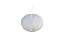 Sovrum|Vardagsrum<Hallbergs Twister Lampskärm 40cm Stretch Vit