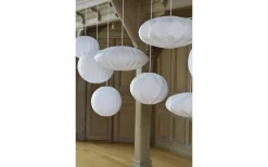 Sovrum|Vardagsrum<Hallbergs Twister Lampskärm 40cm Stretch Vit