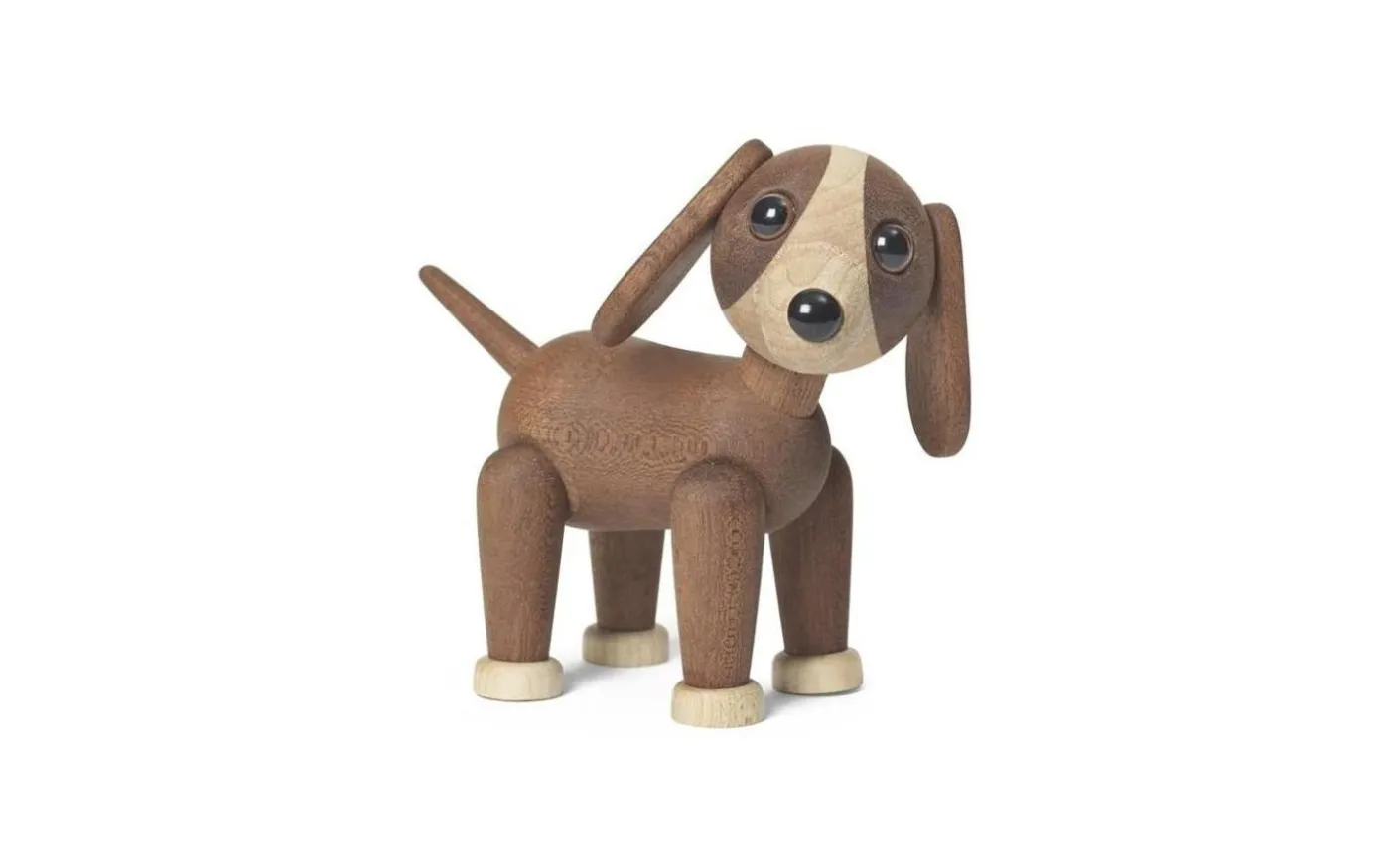 Twix Hund Trädekoration 11 cm Mahogny