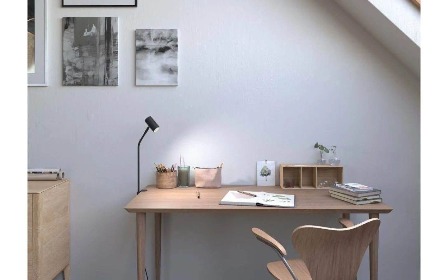 Belid Tyson Bordslampa för Bordsskiva 61cm Svart* Klämlampor