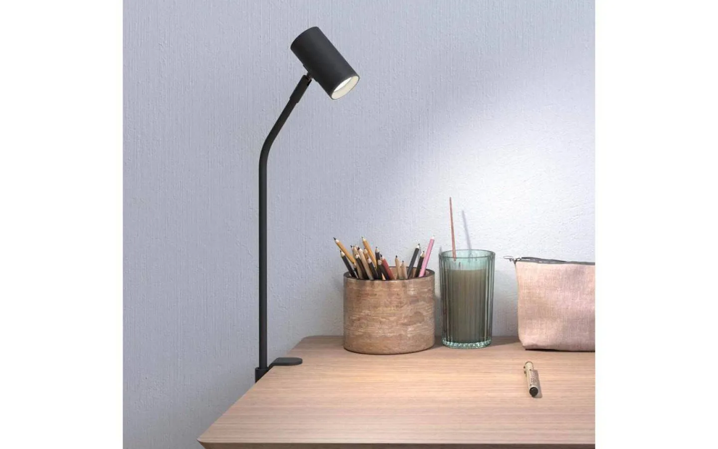 Belid Tyson Bordslampa för Bordsskiva 61cm Svart* Klämlampor