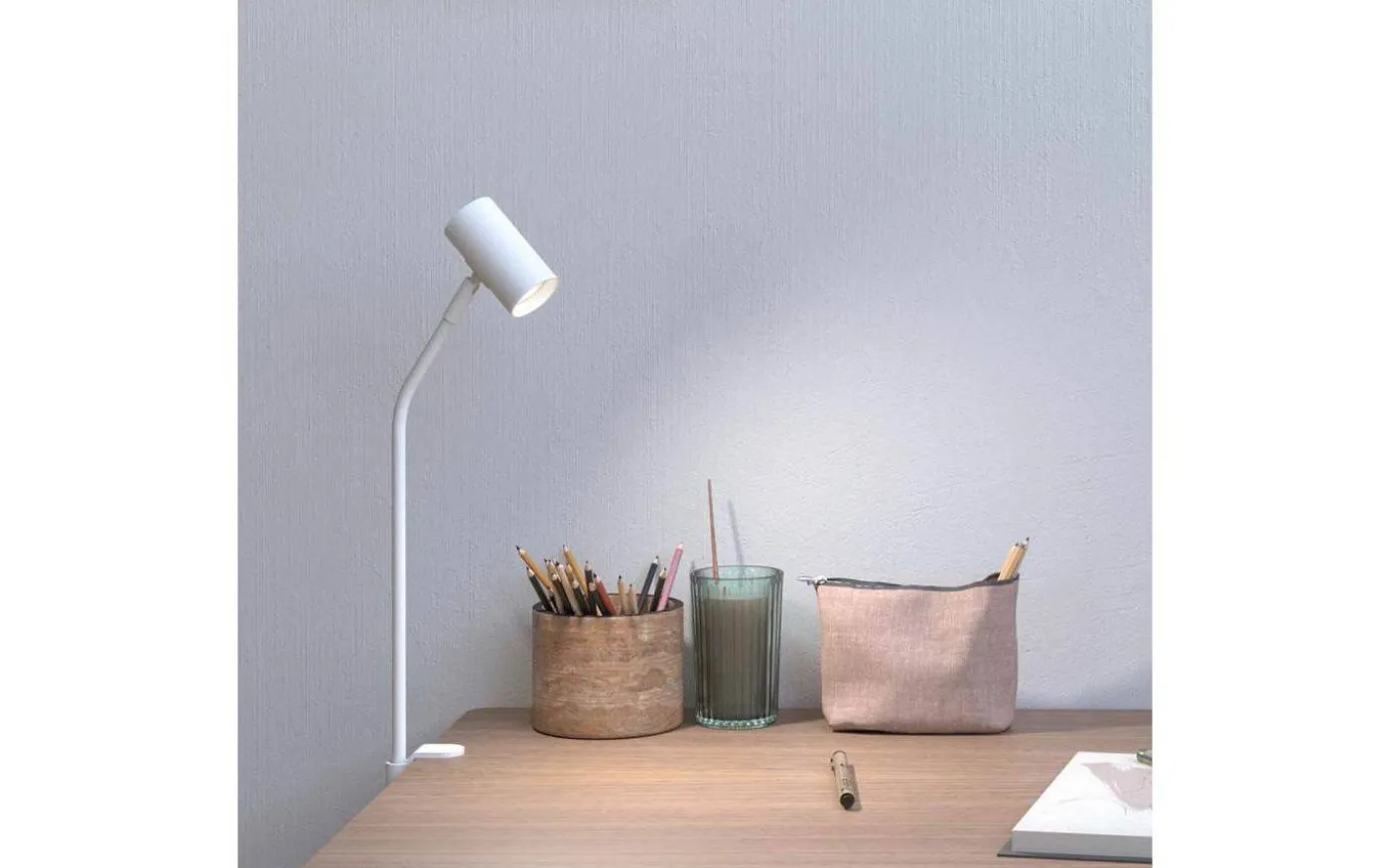 Tyson Bordslampa för Bordsskiva 61cm Vit