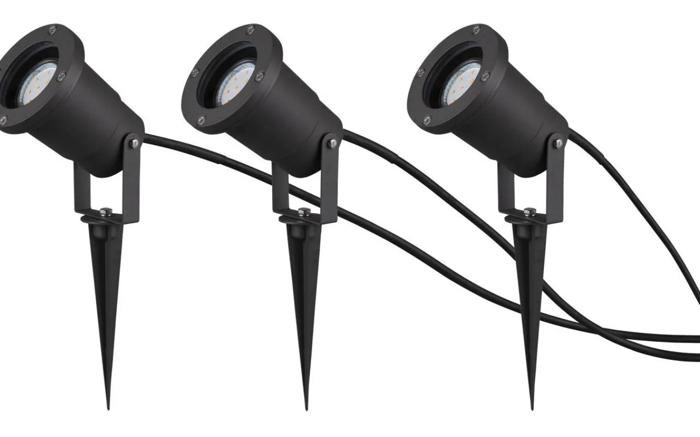 Markbelysning<Trio Lighting Ubangi Spotlight GU10 antracit IP65