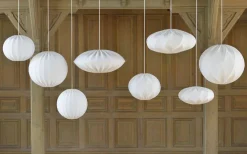 Sovrum|Takskärmar<Hallbergs Ufo Takskärm Ø48cm Stretch Vit Lyx