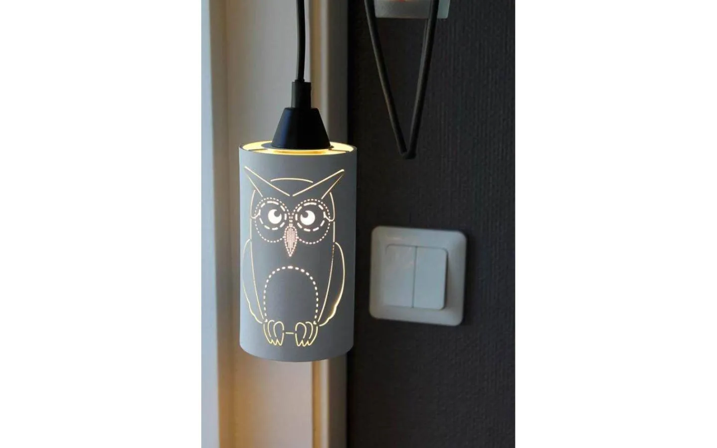 Oriva Ugglan Fönsterlampa 8cm Vit* Fönsterlampor