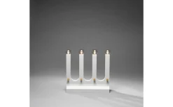 Visa Alla Adventsljusstakar|Adventsljusstakar 31-60 Cm<Konstsmide Ulf Adventsljusstake 36cm Mattvit