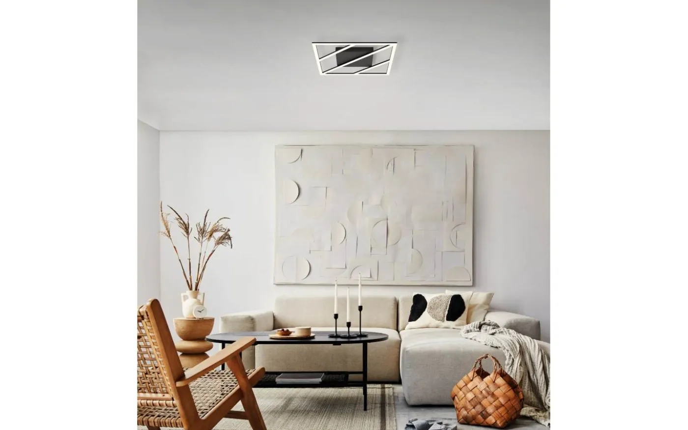 Ulisano Plafond 42cm LED 3000-6500K 21W med Fjärrkontroll Svart