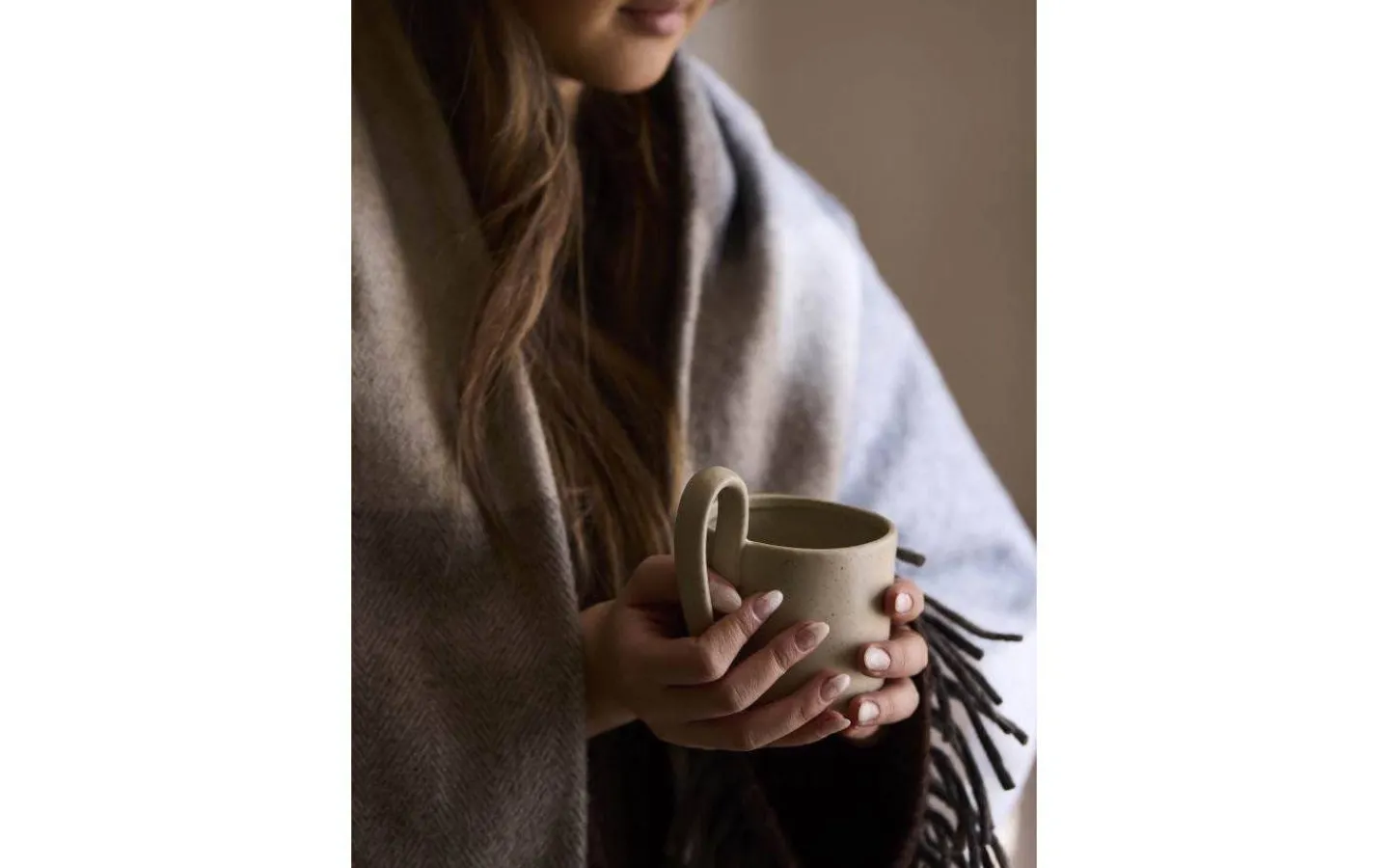 Svanefors Ulla Pläd 130x170cm Grå* Filtar & Plädar