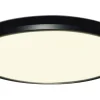 Badrumslampor Tak|Plafonder<Halo Design Ultra Light Plafond Ø24cm LED 3-Steg DIM Minne 3000K 1250lm 15W(100W) Svart IP54