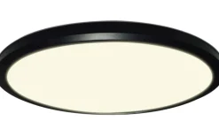 Badrumslampor Tak|Plafonder<Halo Design Ultra Light Plafond Ø24cm LED 3-Steg DIM Minne 3000K 1250lm 15W(100W) Svart IP54