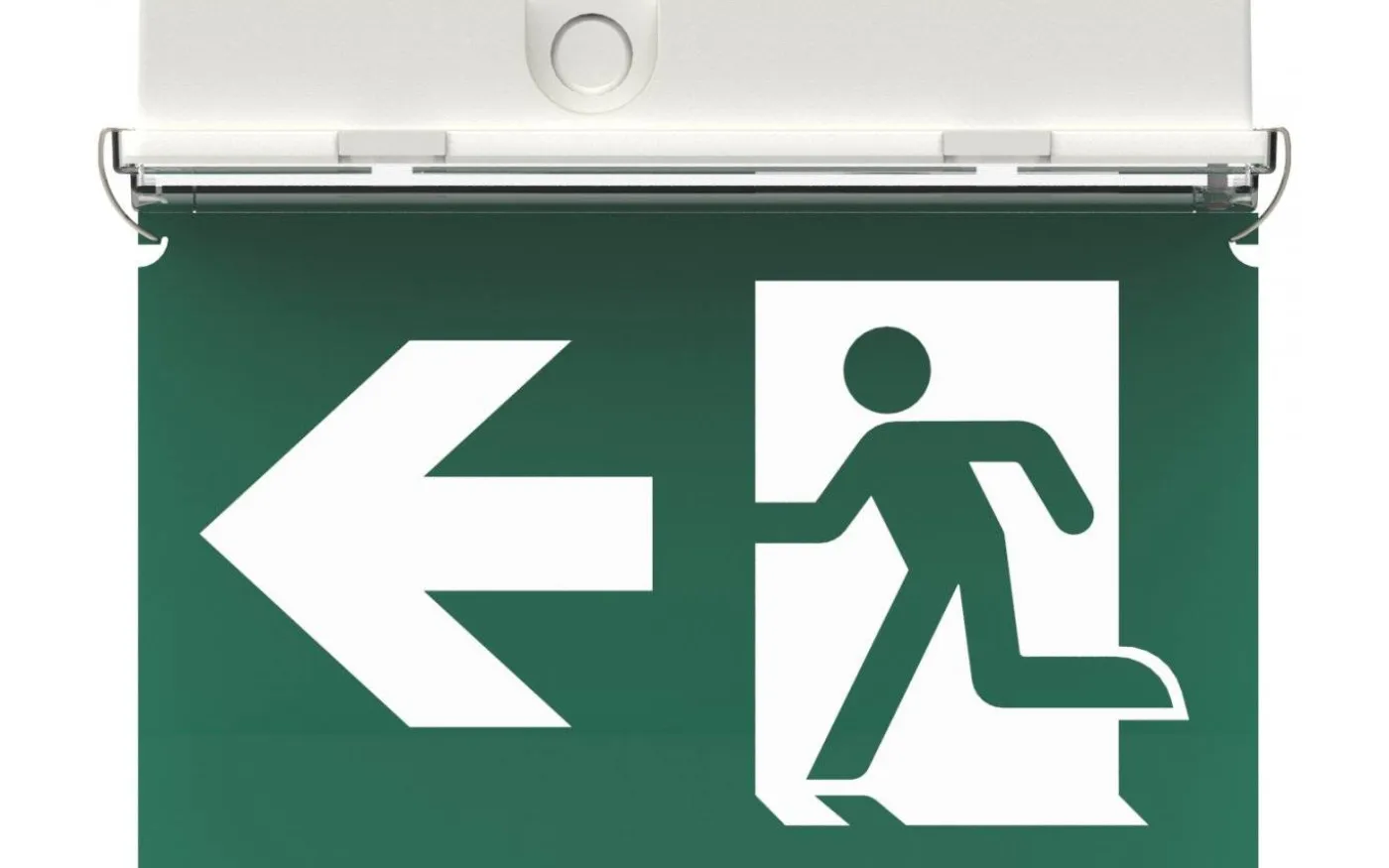 Underhängande piktogram med pil höger eller vänster