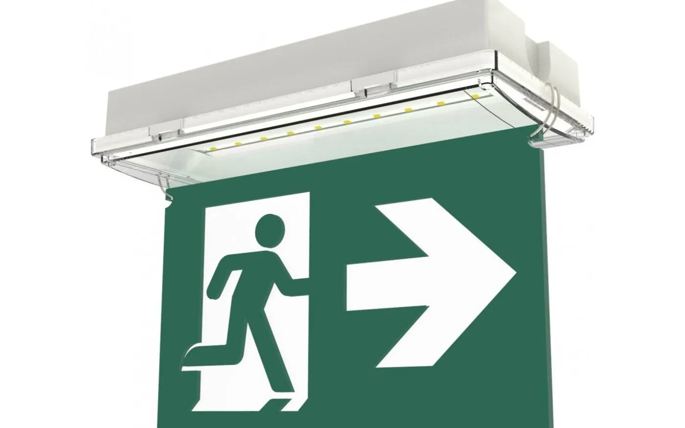 Underhängande piktogram med pil höger eller vänster