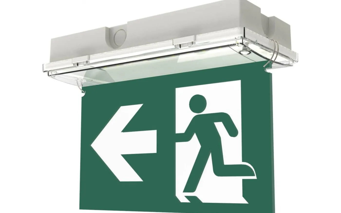 Underhängande piktogram med pil höger eller vänster