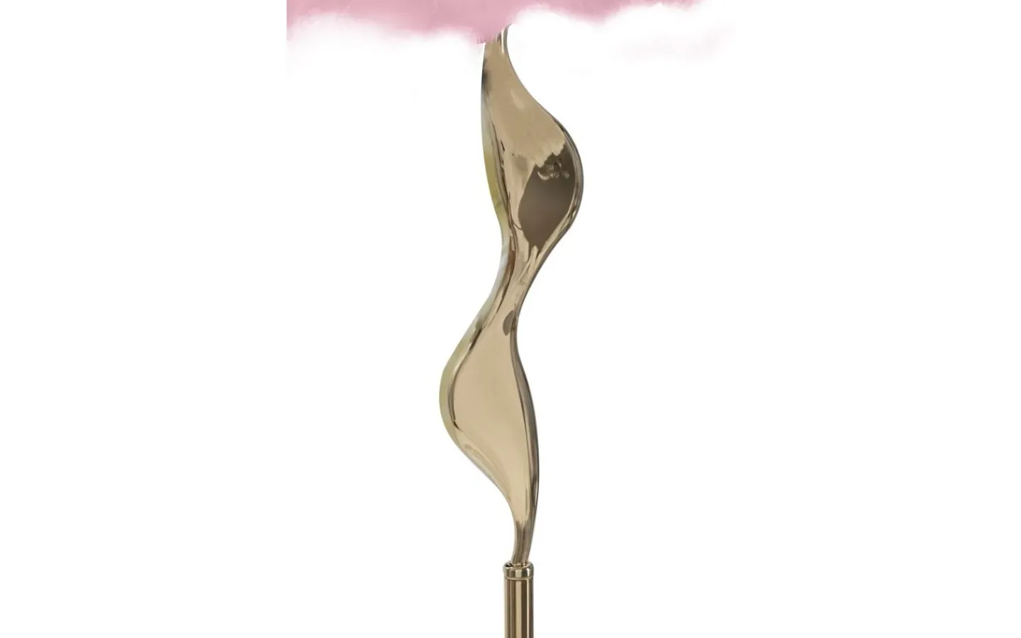 Golvlampor<Mauro Ferretti Unica Golvlampa 165cm Rosa/Guld