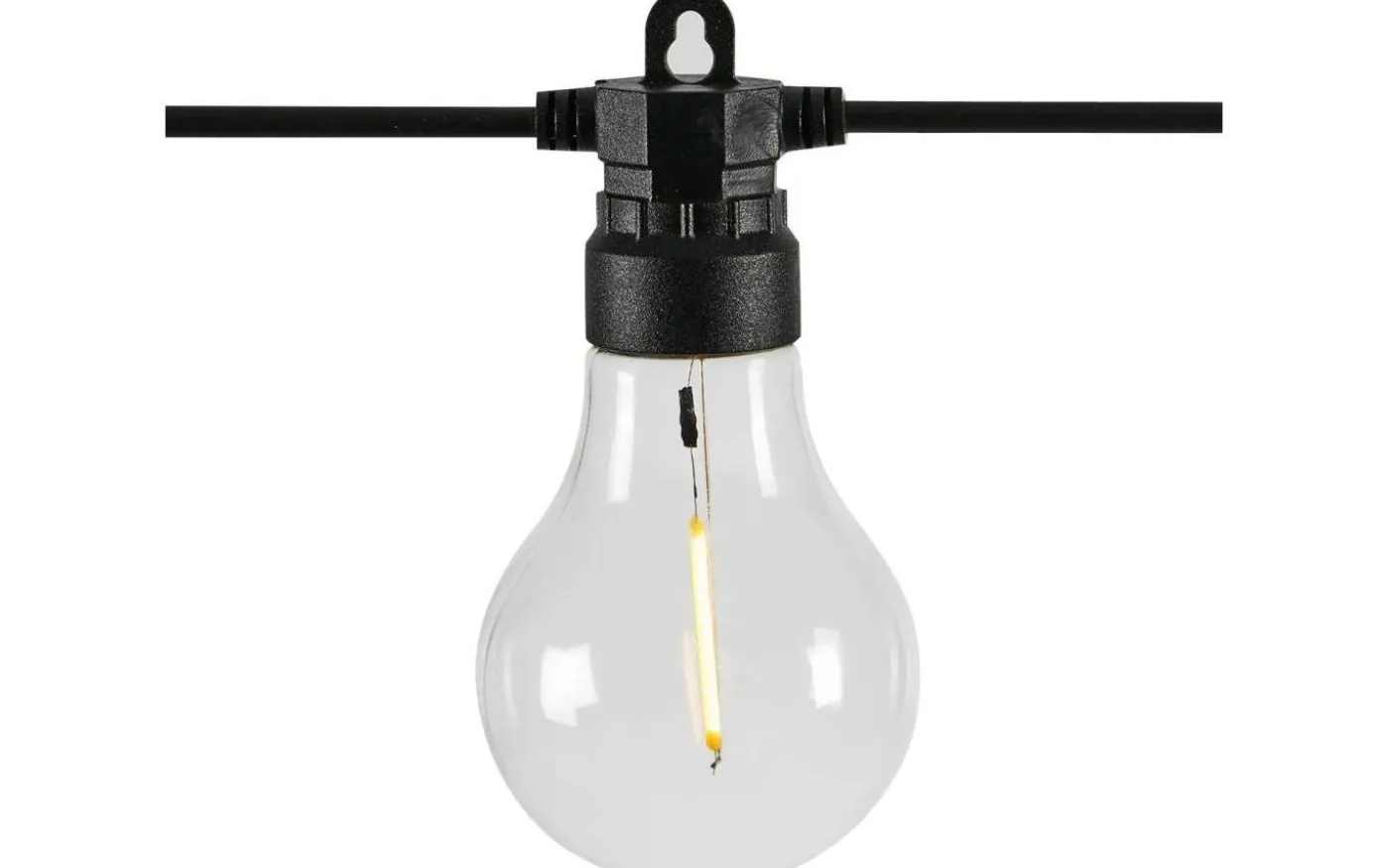 Unite 12 Partyslinga 5m 12V LED 3,6W 2700K Svart IP44