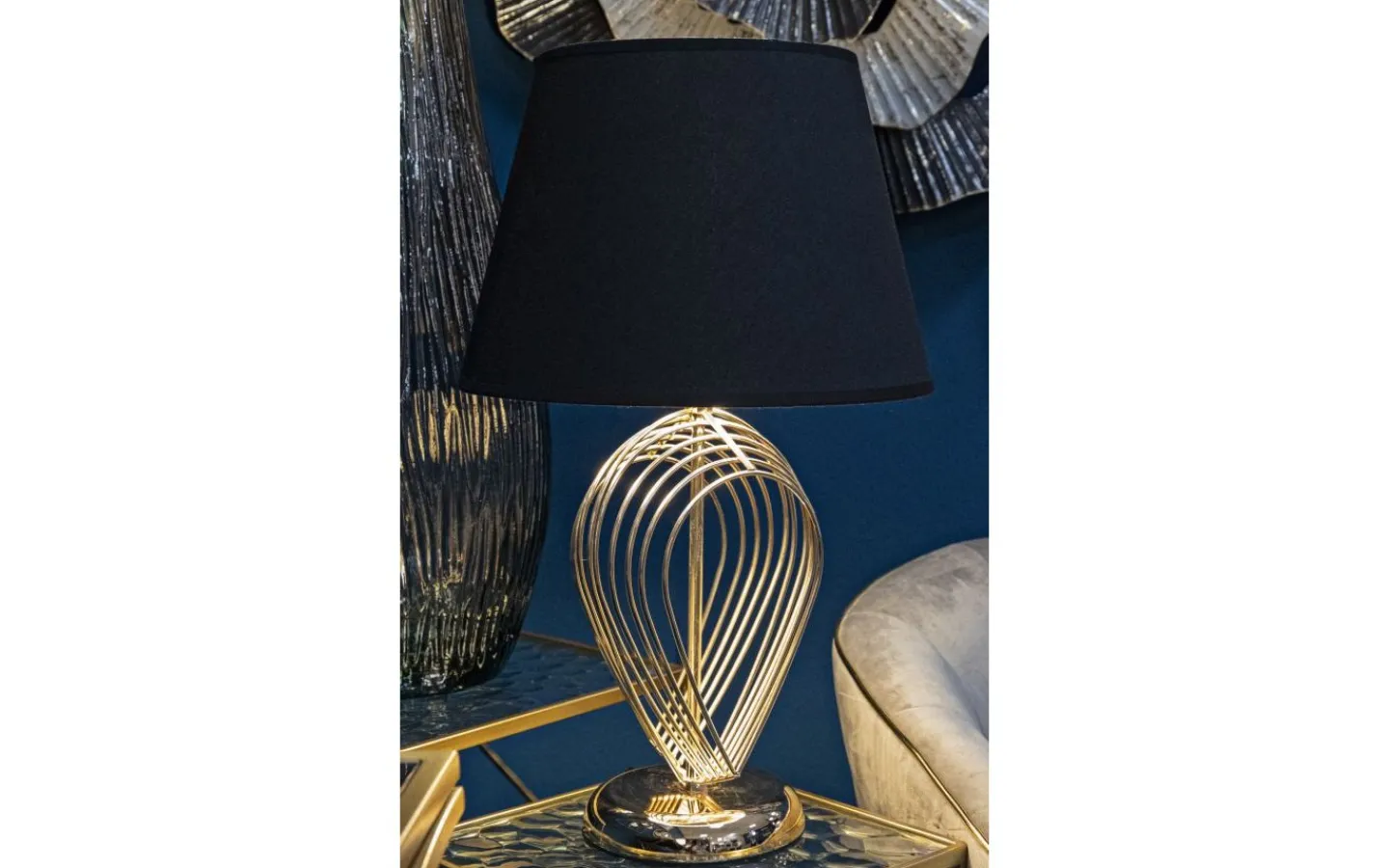 Mauro Ferretti Unity Bordslampa 53,5cm Guld/Svart* Bordslampor