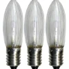 Star Trading Universal LED E10 10-55V 5lm 2100K 3-Pack* E10 Led Jullampor|E10 Led Jullampor