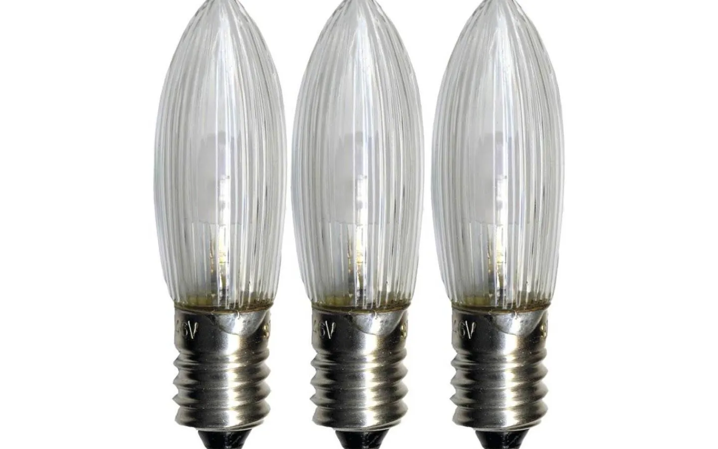 Star Trading Universal LED E10 10-55V 5lm 2100K 3-Pack* E10 Led Jullampor|E10 Led Jullampor