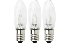 E10 Led Jullampor|E10 Led Jullampor<Konstsmide Universal LED E10 14-55V 0,3W 3-Pack