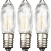 Universal LED Filament E10 8-55V 17lm 0,3W 3-Pack