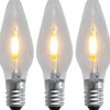 Star Trading Universal LED Filament E10 23-55V 5lm 1900K 3-Pack* E10 Led Jullampor|E10 Led Jullampor