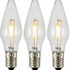 Universal LED Filament E10 10-55V 0,5W 3-pack