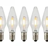 E10 Led Jullampor|E10 Led Jullampor<Markslojd Universal LED Filament E10 10-55V 0,5W 7-pack