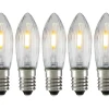 Markslojd Universal LED Filament E10 10-55V 0,5W 7-pack* E10 Led Jullampor|E10 Led Jullampor